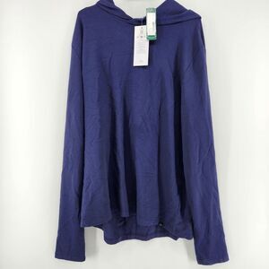 Threads 4 Thought Men's Navy XL Dex Featherweight Fleece Sweatshirt Hoodie NWT